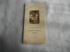 Ancienne image pieuse Menu