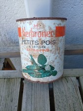 Ancienne Boîte Conserve KERBRONEC  Petits Pois à  L' Étuvée Extra - Fins