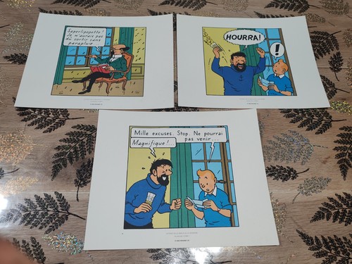 Lot planches tintin - , 3