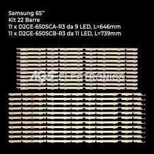 KIT 22 BARRES À BANDES LED SAMSUNG D2GE-650SCA-R3 / B 2013SVS65F-L / R UE65F6400