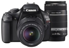 Appareil photo reflex numérique Canon EOS Kiss X50 Double Zoom Kit EF-S18-55m...