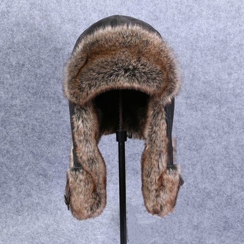 Hommes faux cuir fourrure - cuir,