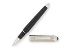 STYLO ROLLER R DE CARTIER CROP000406 BILLE METAL BOUCHONNE & LAQUE NOIR PEN 770€