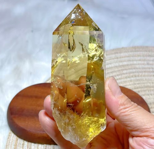 Gros cristal citrine fumée - cristal, en