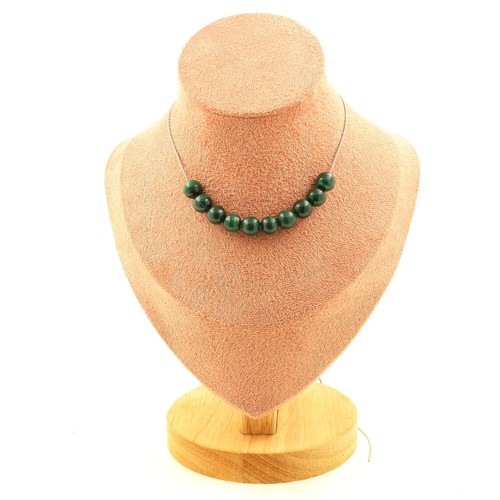 Collier perles malachite du - perles,