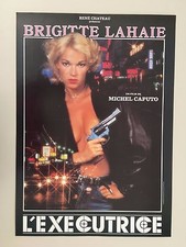 PHOTO BRIGITTE LAHAIE, L'EXECUTITRICE PAR FRANCIS GOLDSTEIN, RARE AFFICHE 1986