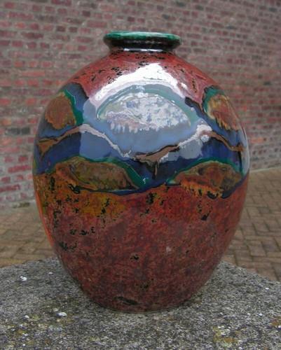 Important vase jasmin - vase, en