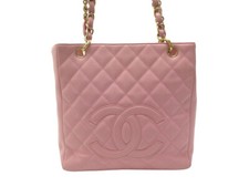 SAC A MAIN CHANEL SHOPPING CABAS EN CUIR CAVIAR ROSE PINK HAND BAG PURSE 6000€