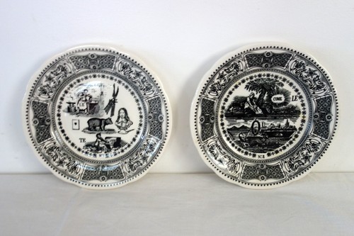 Lot assiettes parlantes - de,