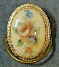 Vintage Crème Vert Bleu Rose