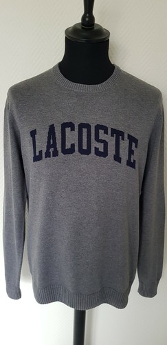 Pull gris lacoste - pull,