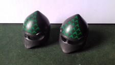 Playmobil Accessoire médiéval - 2 casques chevalier du dragon vert - Neuf