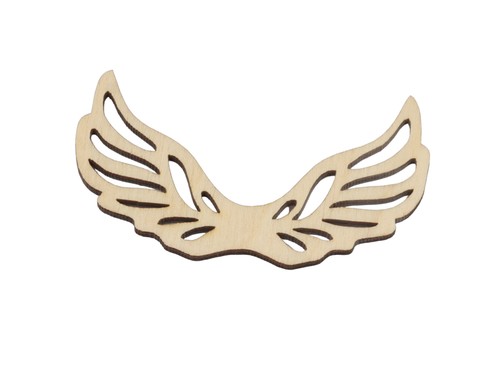Ailes ange bois 12x7cm - bois,