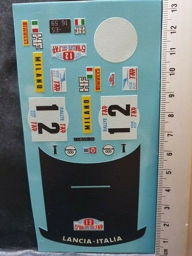 Decals lancia fulvia - decals, 1/24
