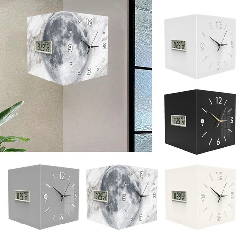 Horloge murale angle - horloge, d'angle