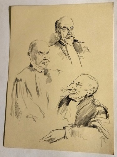 Lithographie dessin pazzi - dessin, de