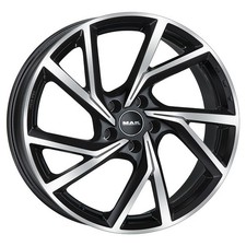 JANTES ROUES MAK KASSEL POUR VOLKSWAGEN GOLF V R32 8.5X19 5X112 BLACK MIRROR 86I