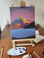 Art contemporain - tableau abstrait coloré œuvre d'art originale signée -