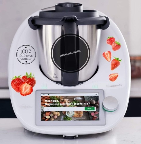Stickers thermomix fraises - stickers,