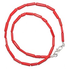 925 Argent Fin Corail Rouge