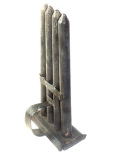 RARE MOULE A BOUGIES EN FER BLANC FIN 19E / ART POPULAIRE OUTIL ANCIEN RELIGION