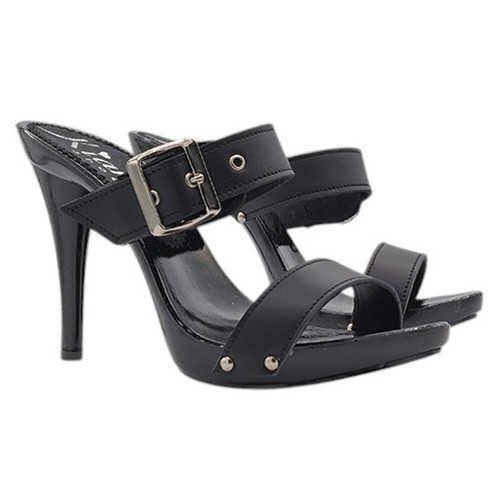 Mule femme noir double - noir,