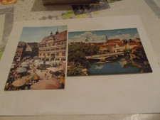 2 CARTES UNIVERSITATSSTADT  TUBINGEN  ALEMMAGNE GERMANY  DIFFERENTES TIMBRES