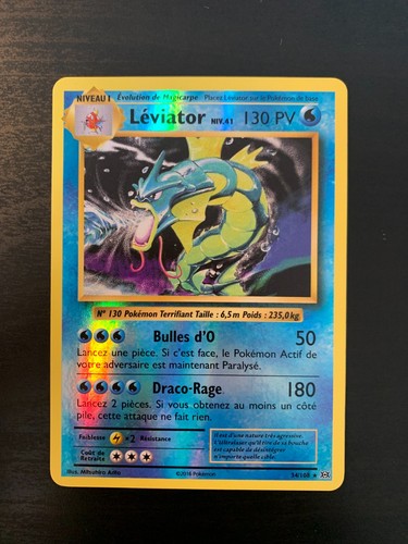 Carte pokémon léviator - carte,