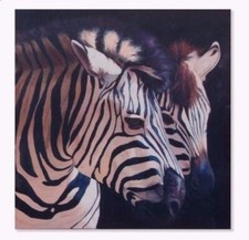 Cadre tableau toile Zèbre