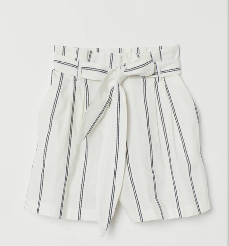 Short femme tissé - , rayures