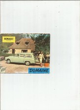 RENAULT DOMAINE - 1959 / catalogue brochure dépliant prospectus publicitaire
