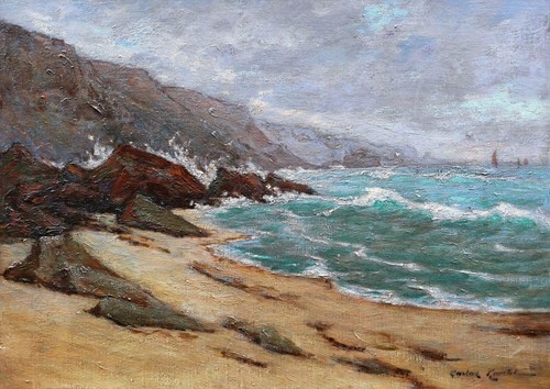 Landscape painting brittany - landscape,