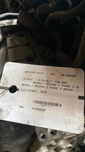 Moteur renault megane phase - 2,