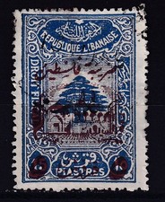 Colonies françaises Grand Liban 1945 SURTAXE AU PROFIT DE L'ARMEE YT 197F Obl 10