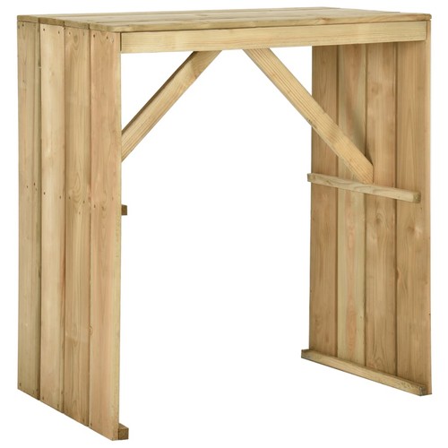 Bois pin imprégné table - bois,