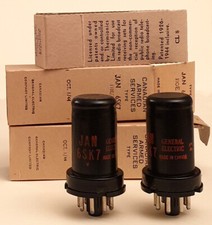 2 Tubes militaires JAN 6SK7 /