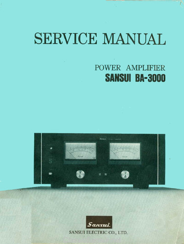 Manuel service pour sansui - manuel,