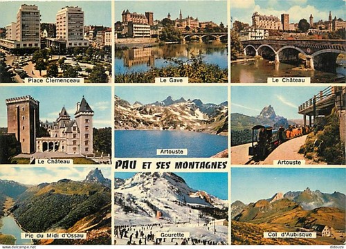 Carte postale pau - pau,