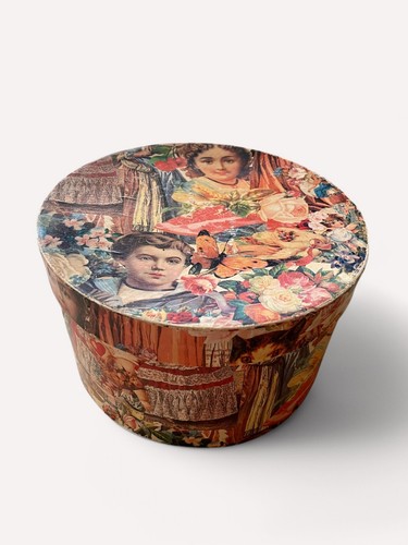 Boite chapeau vintage - chapeau, en