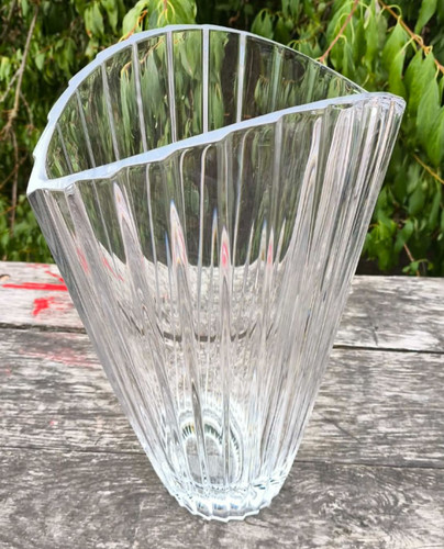 Grand vase cristal massif - grand,