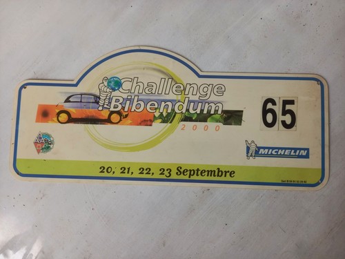 Michelin plaque rallye 2000 - michelin,