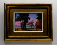 TABLEAUTIN huile "Automne aux grands lacs"    artiste  réf Drouot Akoun Artprice