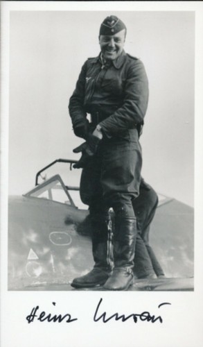 Heinz unrau signed photo - unrau,