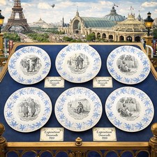 Lot de 6 assiettes parlantes
