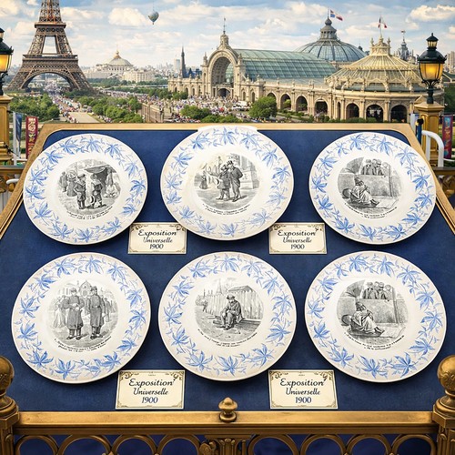 Lot assiettes parlantes - 6,