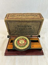 Toy Jouet machine à écrire simplex Typewriter Modèle A Début 1900