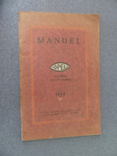 livret : notice sur l' entretien automobile OPEL  4 & 6 cylindres  1934