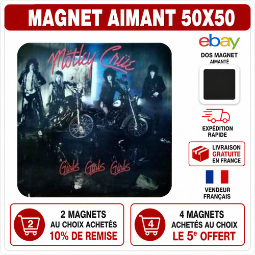 Magnet frigo mötley crüe - mötley,