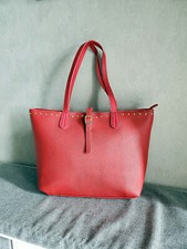 sac à main simili cuir rouge