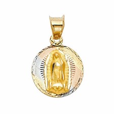 14k Real Solid Tricolor Virgen